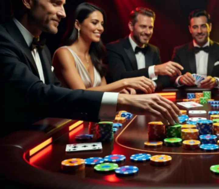 Program u pokerového stolu na firemním večeru Moravion